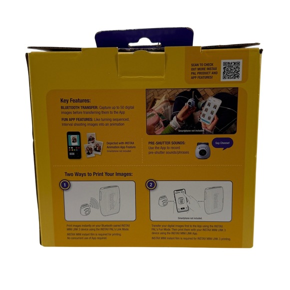Fujifilm Instax PAL Digital Camera and Mini Link 3 Printer Bundle Blue NEW - Picture 5 of 7